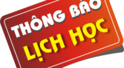 THÔNG BÁO LỊCH HỌC TUẦN MỚI TỪ NGÀY 05/10/2020-09/10/2020. 
