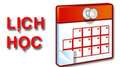 THÔNG BÁO LỊCH HỌC TUẦN TỪ 21/08 ĐẾN 25/08/2016 