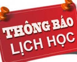Thông Báo Lịch Học Tuần Mới Từ Ngày 20/07 Đến 26/07/2020